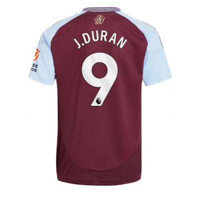 Dres Aston Villa Jhon Duran #9 Domaci 2024-25 Kratak Rukav Dres Aston Villa Jhon Duran #9 Domaci 2024-25 Kratak Rukav